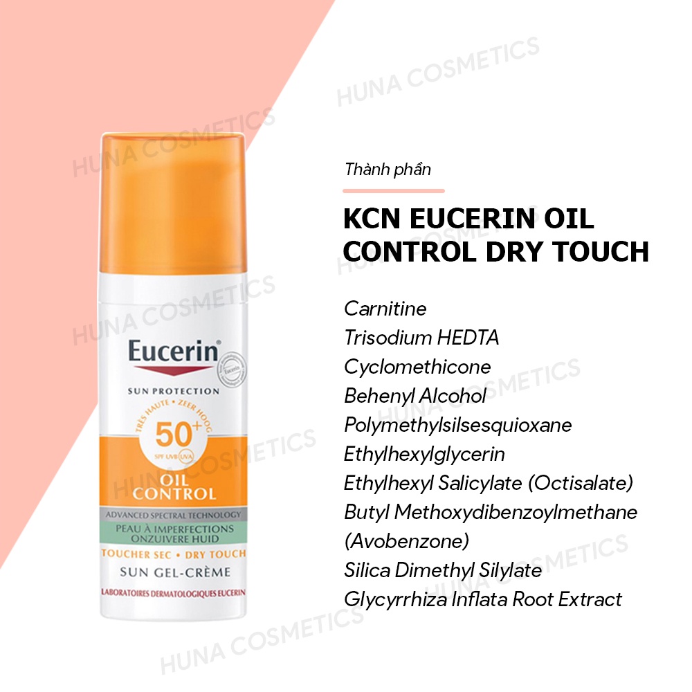 ( AUTH- PHÁP) Kem chống nắng Eucerin Oil Control Dry Touch 50ml