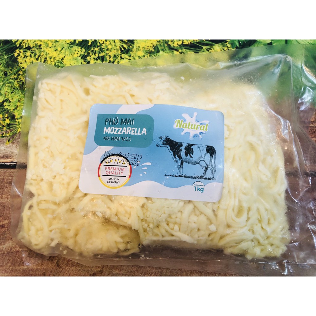 1kg phô mai Mozzarella bào sợi