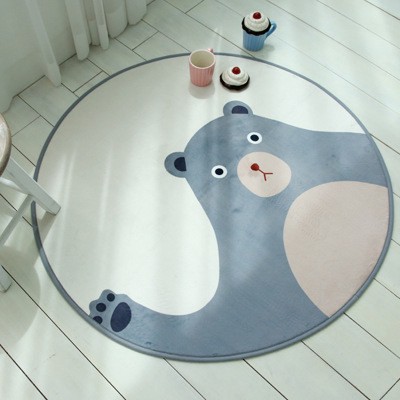 Thảm Gấu dễ thương Thảm gấu tròn cute mới thảm sàn thảm trẻ em sàn phòng ngủ dễ rửa sạch chống trượt Best Seller