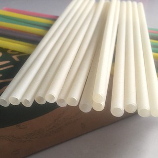 COMBO 3 HỘP Ống hút bột gạo - 10 ống/hộp - 6mm - MÀU TRẮNG SỮA
