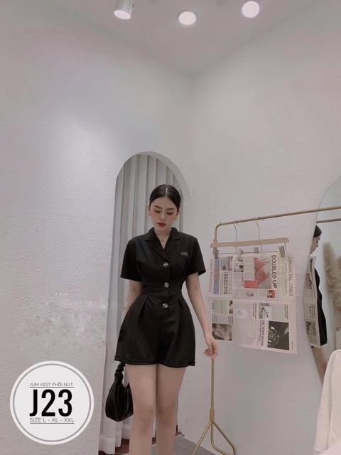 Bigsize Jum vest phối nút J23