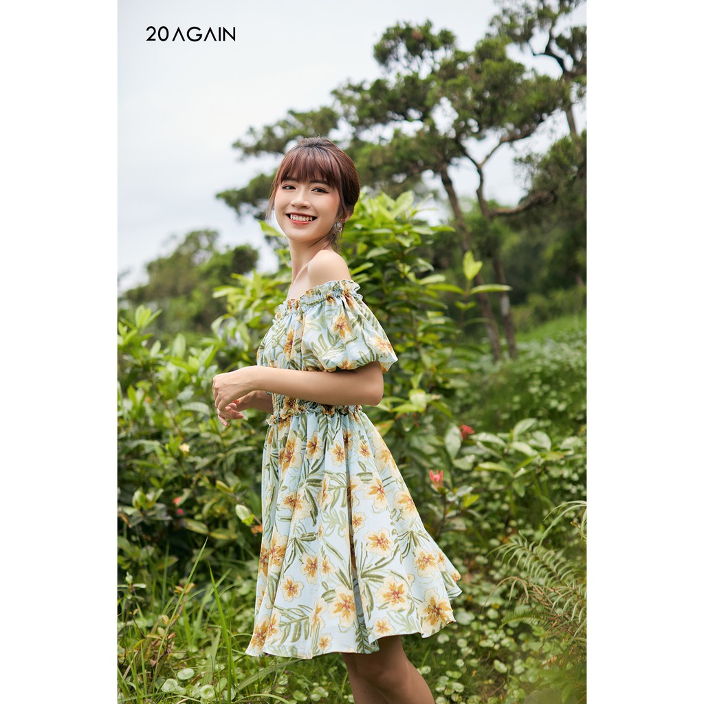 Đầm xòe chun eo 20AGAIN DEA1577 | BigBuy360 - bigbuy360.vn