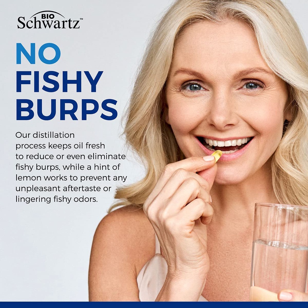 Viên uống dầu cá Omega 3 Fish Oil EPA & DHA 2250 mg Tăng cường miễn dịch, khớp, mắt, não và sức khỏe làn da 90 viên