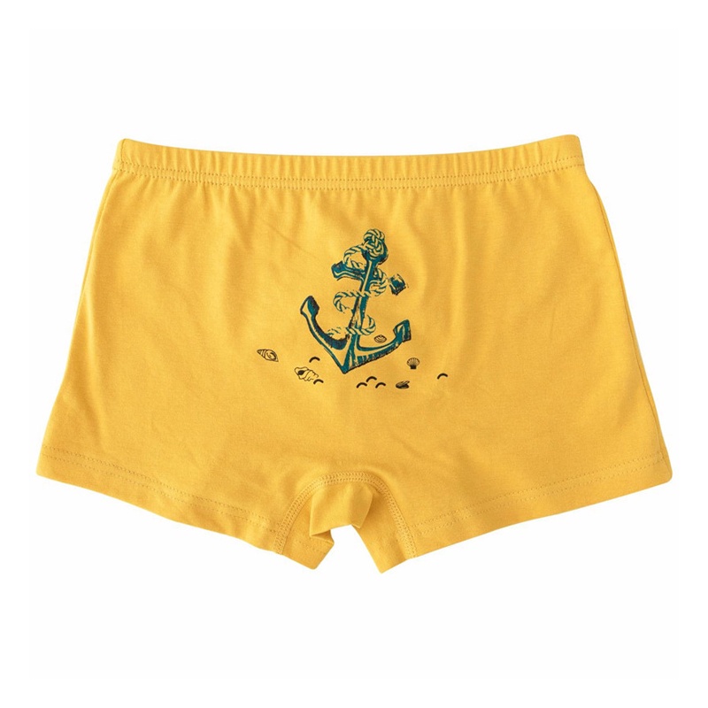 [THOMAS KIDS] 3-12 tuổi Đồ lót Boxer trẻ em 5 chiếc / Bộ 100% cotton Cartoon Ocean Series Mẫu Quần lót Boxer Đồ lót cho bé trai Bán buôn