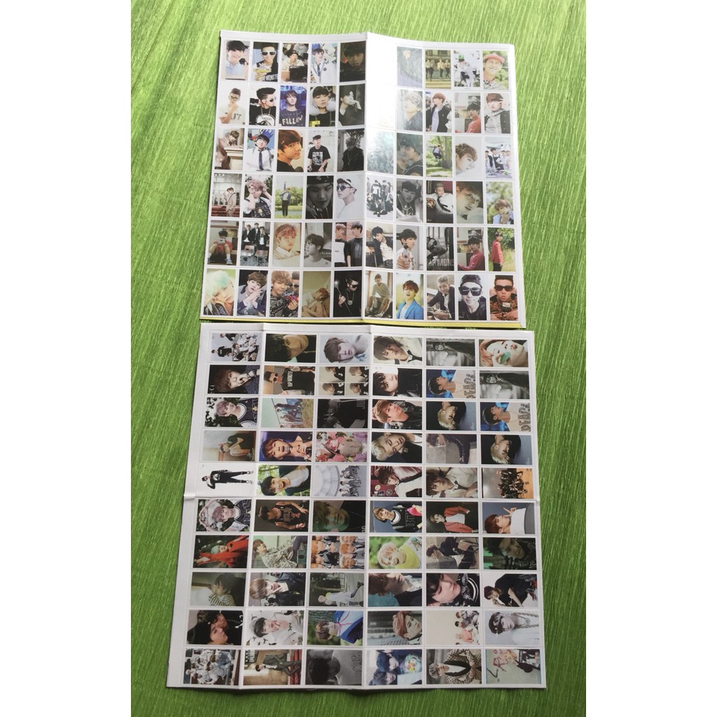 Hộp Postcard BTS  gồm 180 chi tiết tặng 1 móc khóa BTS