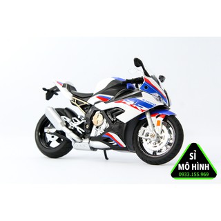 Mô hình xe moto BMW S1000RR New sáng đèn 1:12
