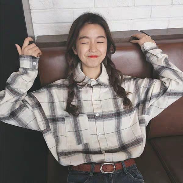 ÁO SƠ MI NAM NỮ KẺ CARO HÀN QUỐC ULZZANG