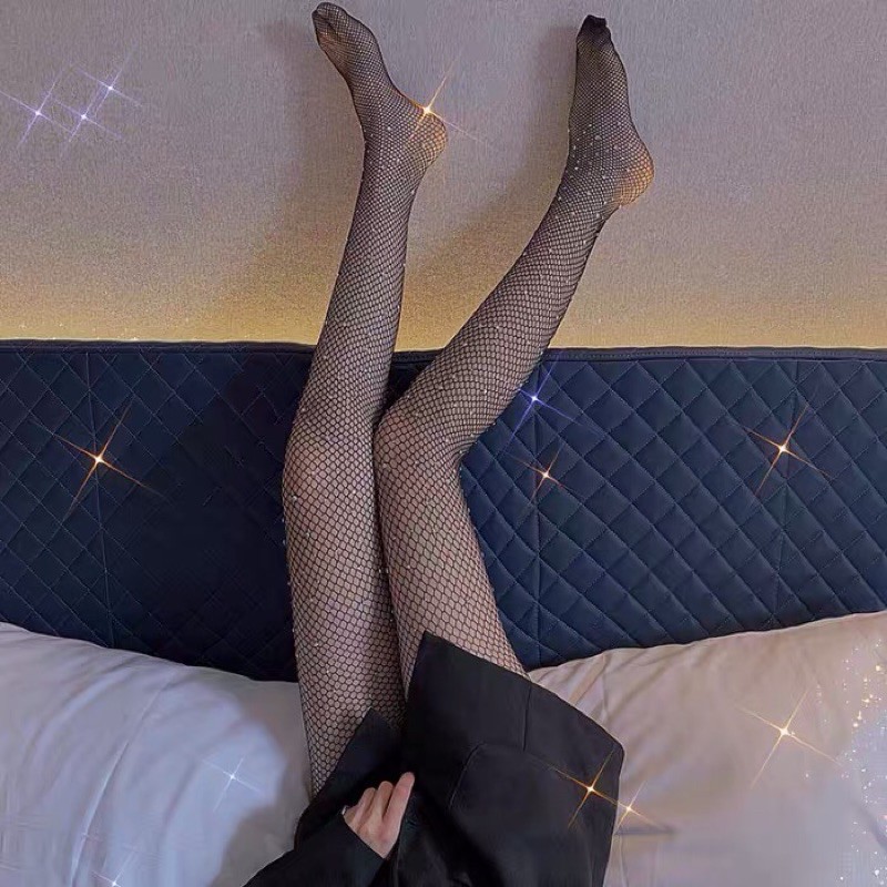 Tất lưới đính đá