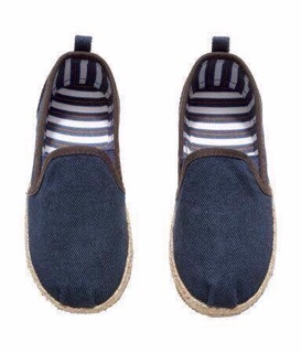 Giày slipon Hm đế cói xuất dư
