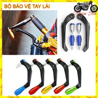 BỘ PAT BẢO VỆ TAY LÁI 💎 BỘ BẢO VỆ TAY CÔN TAY PHANH 2 BÊN, Nhôm CNC nguyên khối liền gù, bảo vệ tay khỏi va qệt