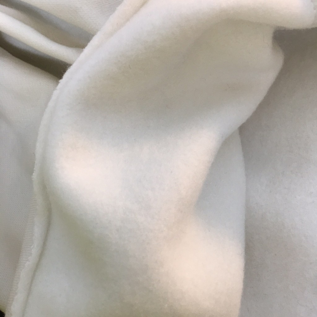🍂 [Ảnh thật/Tự chụp] Áo nỉ nữ form rộng tay bồng cổ lọ màu trắng đơn giản phong cách Hàn Quốc | WebRaoVat - webraovat.net.vn