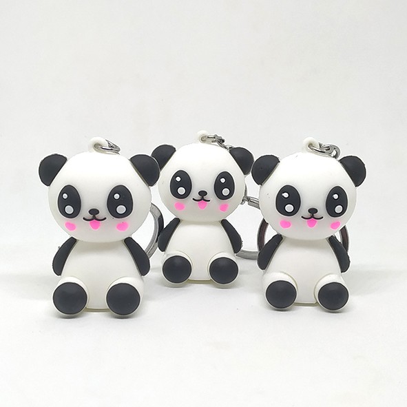 Móc khóa gấu trúc 🐼 FREESHIP 🚛 Có video thật 🎥Móc khóa gấu trúc hàng đẹp dễ thương cao 5cm - Phát Huy Hoàng