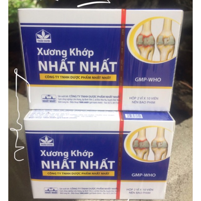 Xương Khớp NHẤT NHẤT -  Hỗ trợ đau mỏi viêm khớp, viêm khớp dạng thấp ( Hàng chính hãng)