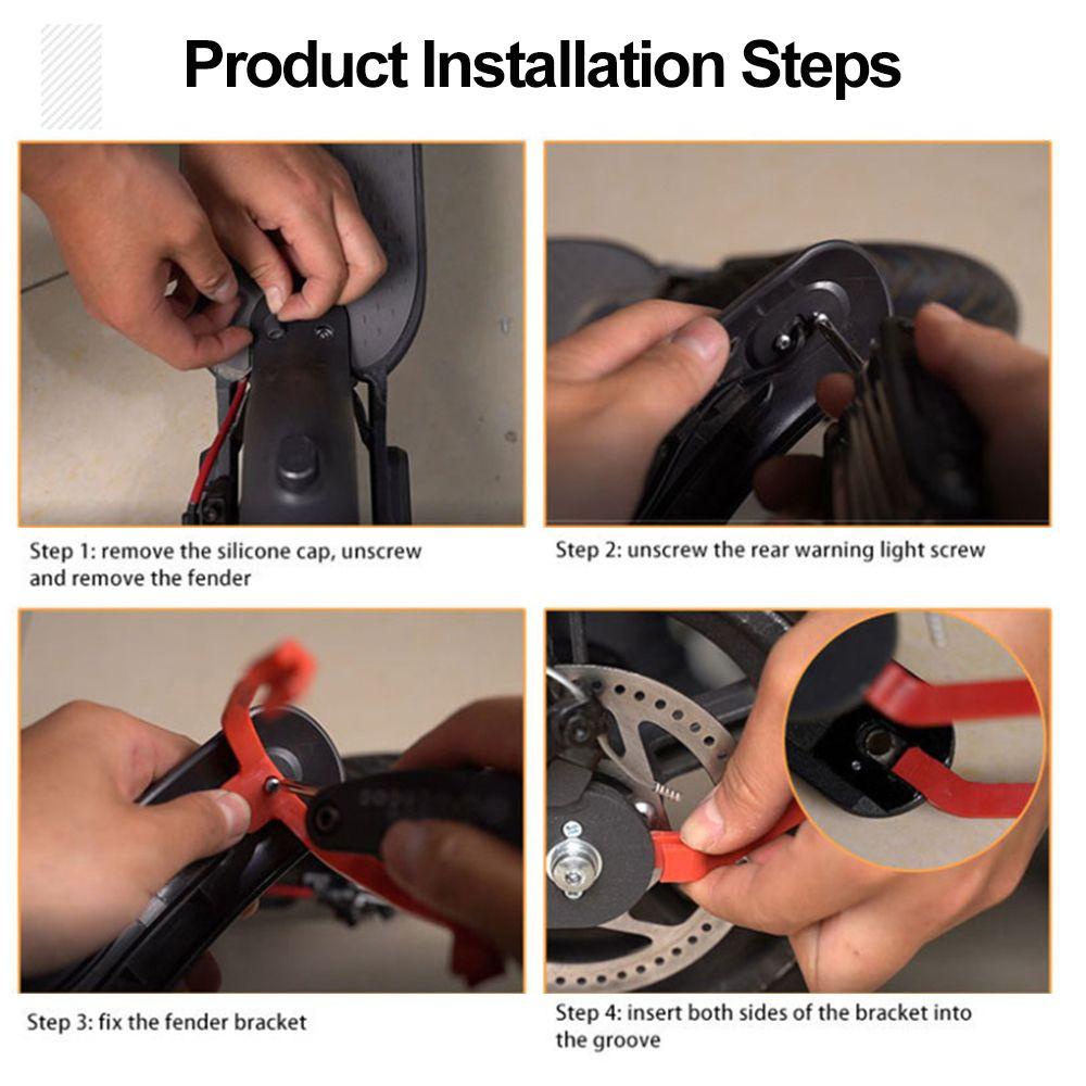 MUVAKO FENDER Tấm Chắn Bùn Hỗ Trợ Đậu Xe Chống Nước &amp; Rỉ Siêu Bền Cho xiaomi M365 / 1s / pro