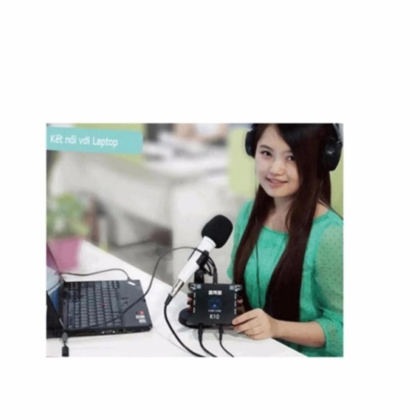 Card sound hát karaoke cắm ngoài USB - XOX K10 Cho Âm Thanh Chất Lượng - STN