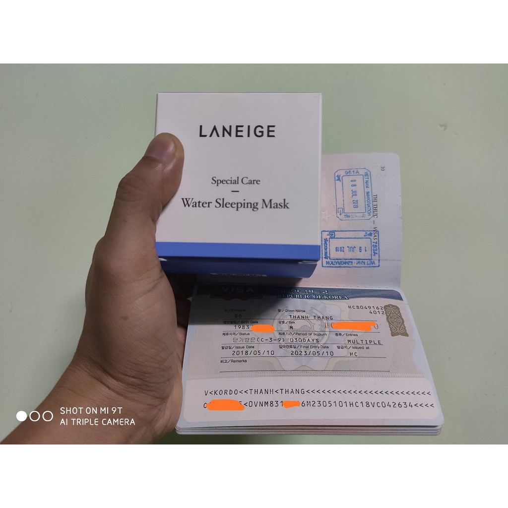 thanh lý Laneige sleeping mask 100ml,  date 3.2022