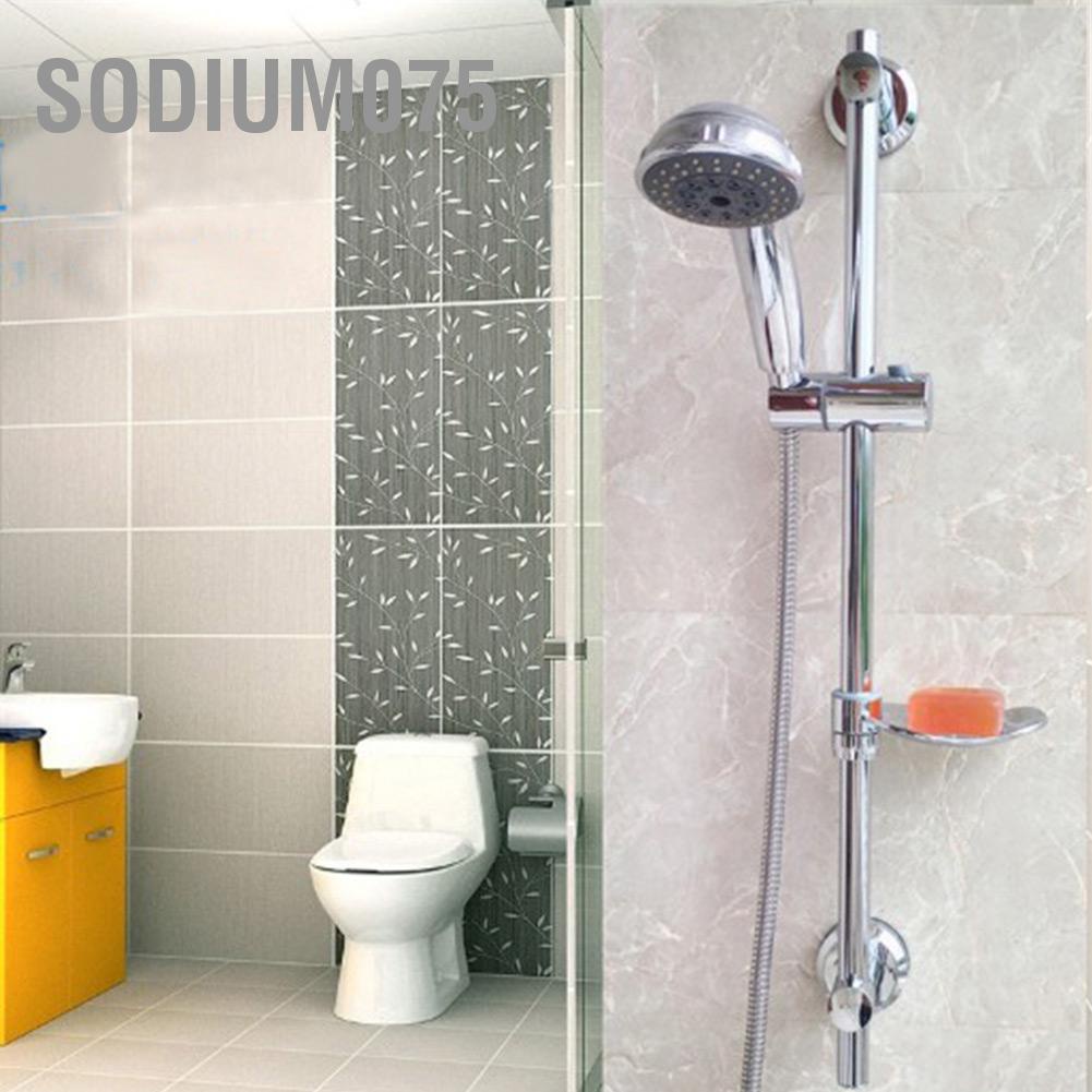 Sodium075 Loại thang máy bằng thép không gỉ Giá đỡ thanh trượt với Thanh cắm chén hút đĩa xà phòng