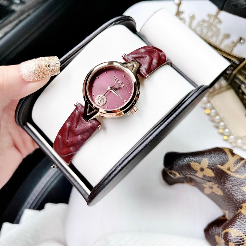 Đồng Hồ Nữ Dây Vân, Mặt 30mm, Chống Nước 30m