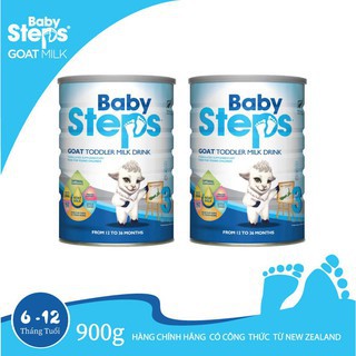 Sữa Dê Công thức Baby Steps Đủ Số 900g  FREESHIP  giúp bé phát triển thể chất, trí não, tăng cường hệ miễn dịch.