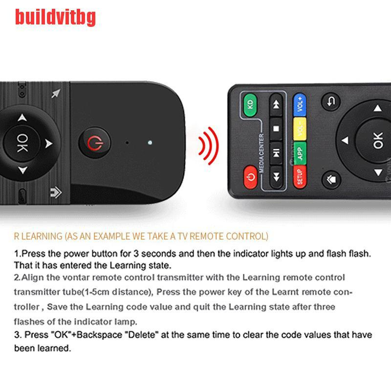 {buildvitbg}Fly Air Mouse Wireless Keyboard Mouse 2.4G Rechargeble Mini Remote Control GVQ