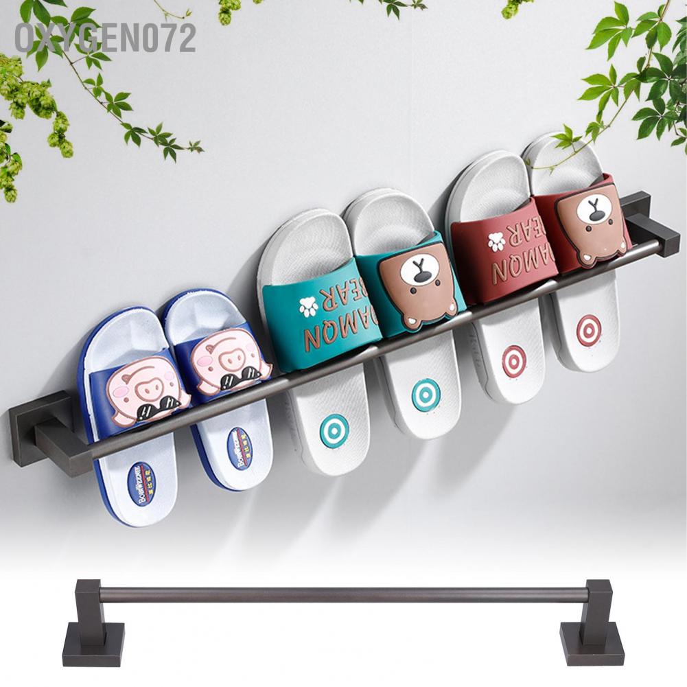 Oxygen072 Dép đi trong nhà Màu xám Treo tường Giày tổ chức Phụ kiện lưu trữ phòng tắm