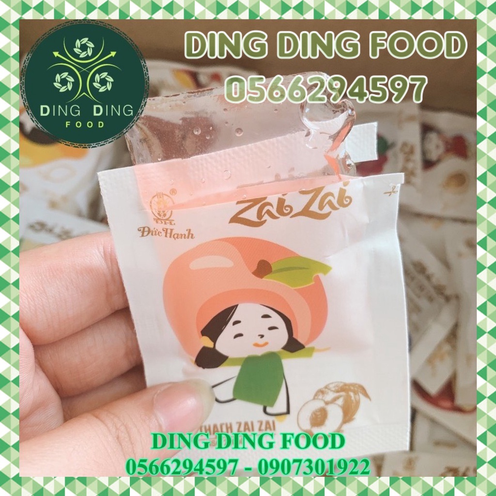 Mới - Thạch Zai Zai Đức Hạnh , Thạch Ngắn, Ăn Vặt Siêu Ngon, Thạch Trái Cây Mix, DING DING FOOD