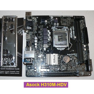 Bo mạch asrock h310m hdv hàng tháo máy, nguyên bản