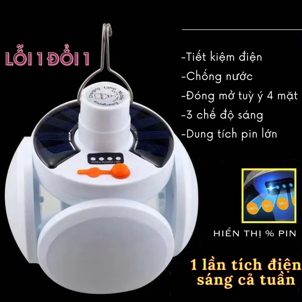 Bóng Đèn Tích Điện Đèn Năng Lượng Mặt Trời Có Điều Khiển ĐÈN DAIKI