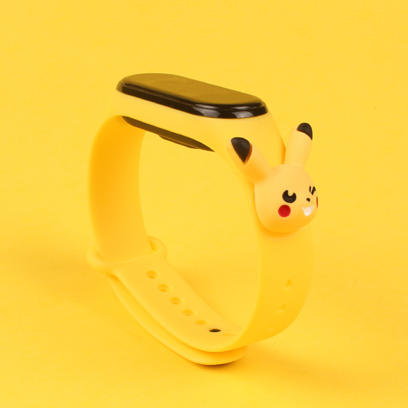 Dây Đeo Bằng Silicone Mềm In Hình Hoạt Hình 3d Cho Đồng Hồ Thông Minh Xiaomi Mi Band 5 Miband 4