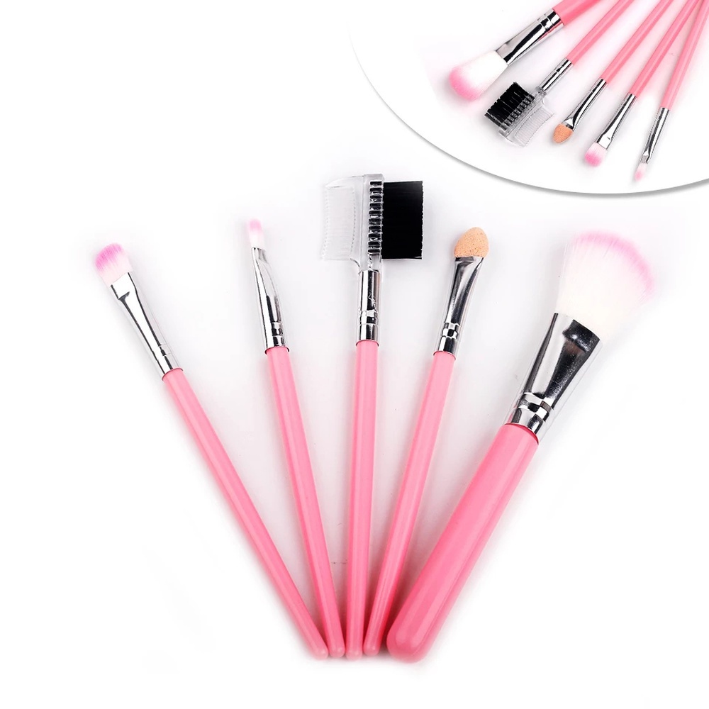 Set 5 Cọ Trang Điểm Phấn Mắt / Kem Nền / Má Hồng Làm Đẹp Tiện Dụng