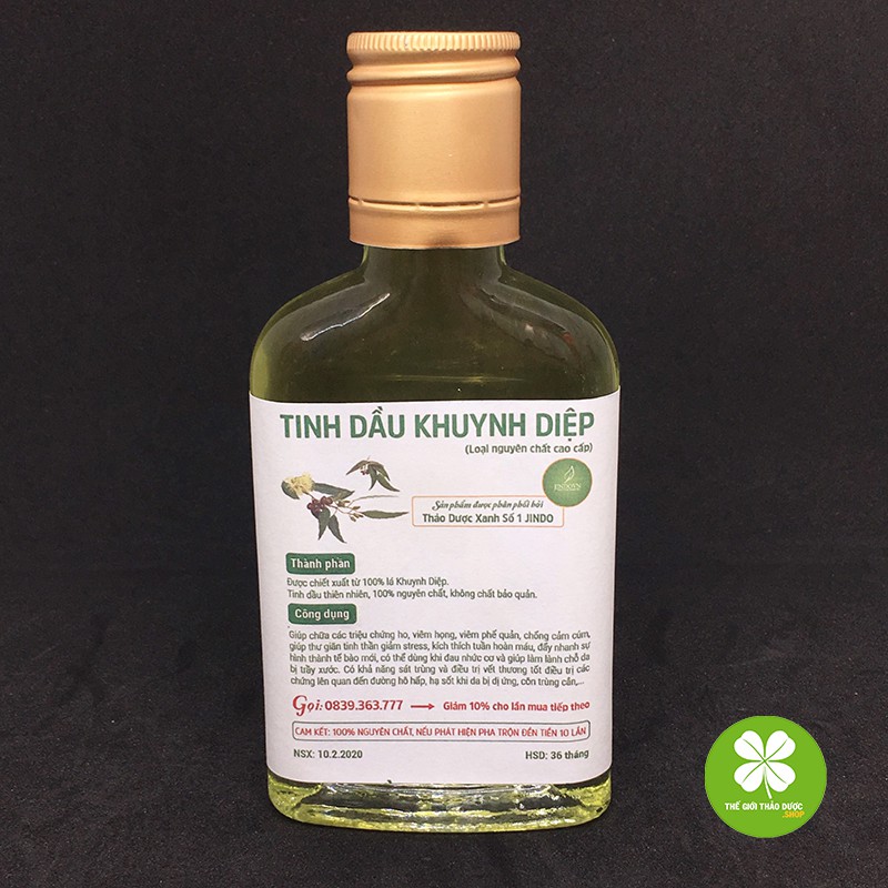 Lọ 100ML Tinh dầu khuynh diệp nguyên chất loại cao cấp - TD229