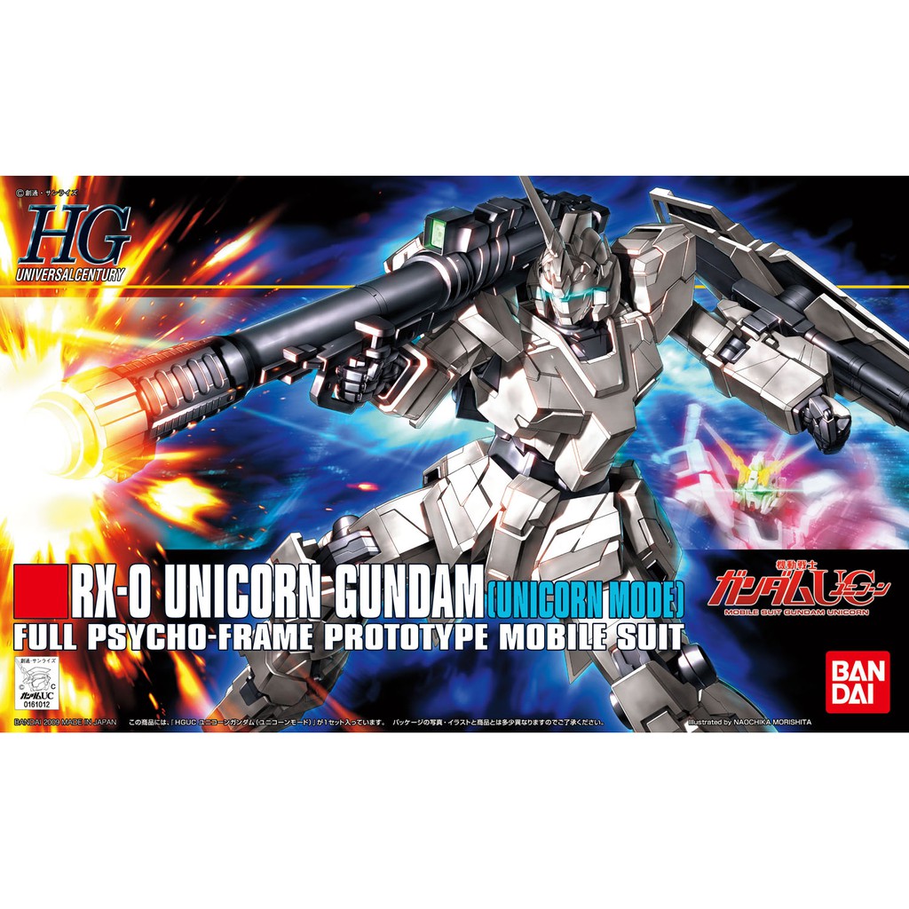 Mô Hình Gundam Bandai HG UC 101 Unicorn Gundam Unicorn Mode [GDB] [BHG]