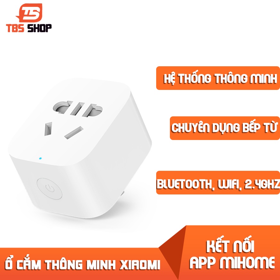 Ổ cắm thông minh xiaomi Gen 2 Điều khiển qua app hẹn giờ Chính Hãng