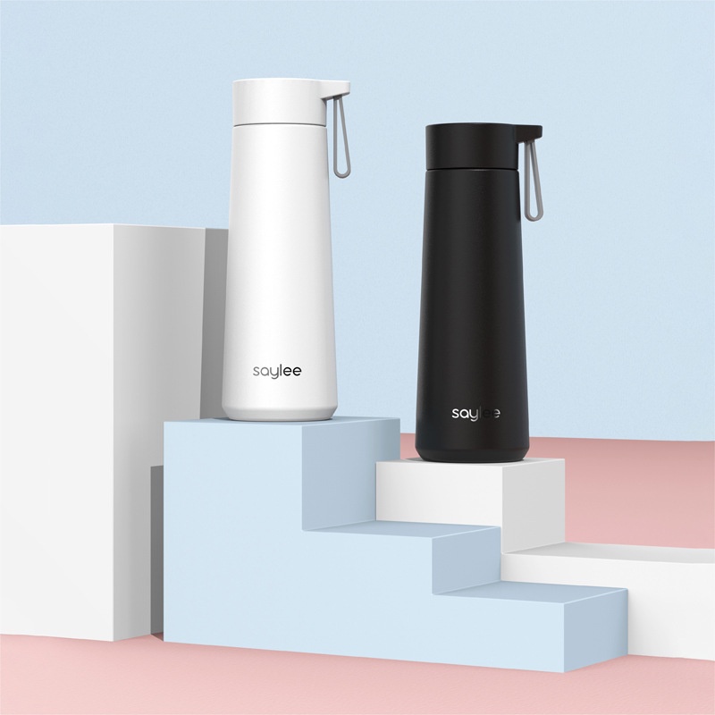 Bình Nước Giữ Nhiệt Inox 304 SayLee Cao Cấp 420ml, Cốc Đựng Nước Thể Thao Cầm Tay Tiện Dụng