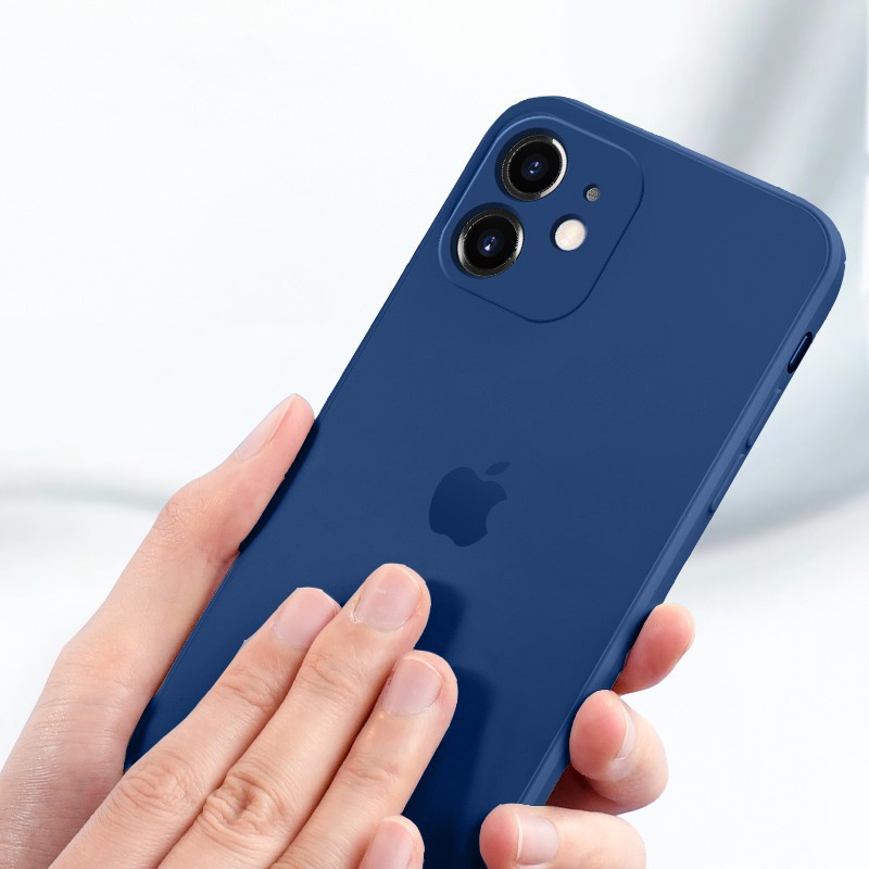 Ốp điện thoại silicon mềm màu trơn bảo vệ camera cho iPhone 13 Pro Max 13 mini 11 12 pro max mini | BigBuy360 - bigbuy360.vn