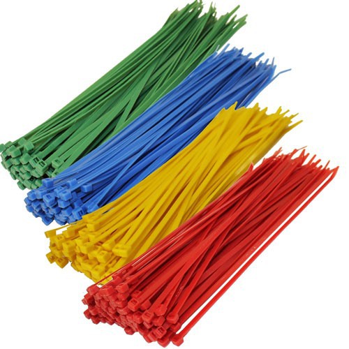 Dài 300mm - Bịch 100 cái dây thít nhựa, dây rút nhiều màu