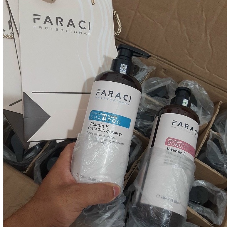 Cặp gội xả FARACI mẫu mới nhất  DẦU GỘI SIÊU PHỤC HỒI tóc hư tổn FARACI
