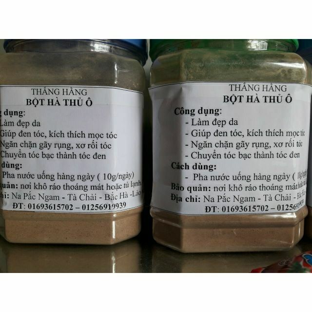 Bột hà thủ ô (lọ 0,5kg)