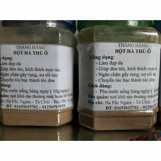 Bột hà thủ ô (lọ 0,5kg)