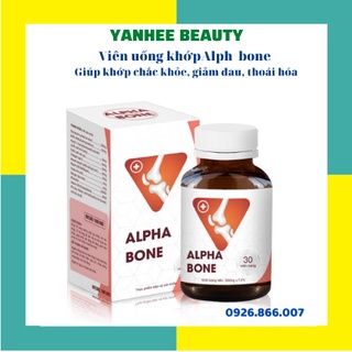 Viên uống khớp Alpha Bone giúp bổ sung dưỡng chất cho khớp, giảm đau nhức, viêm khớp, thoái hóa khớp - Hộp 30 viên