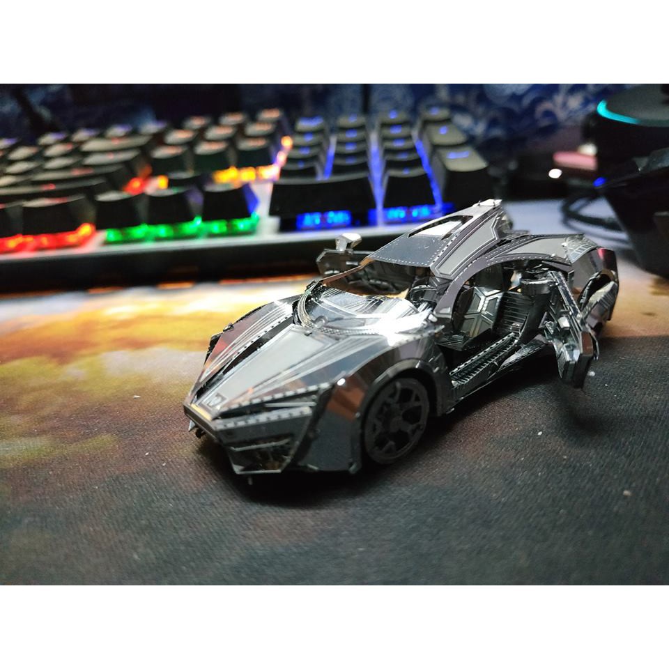 Mô Hình Lắp Ghép 3D Kim Loại Tự Ráp Siêu Xe Ả Rập Lykan Hypersport Phim Fast &amp; Furious 7 - Chưa Lắp