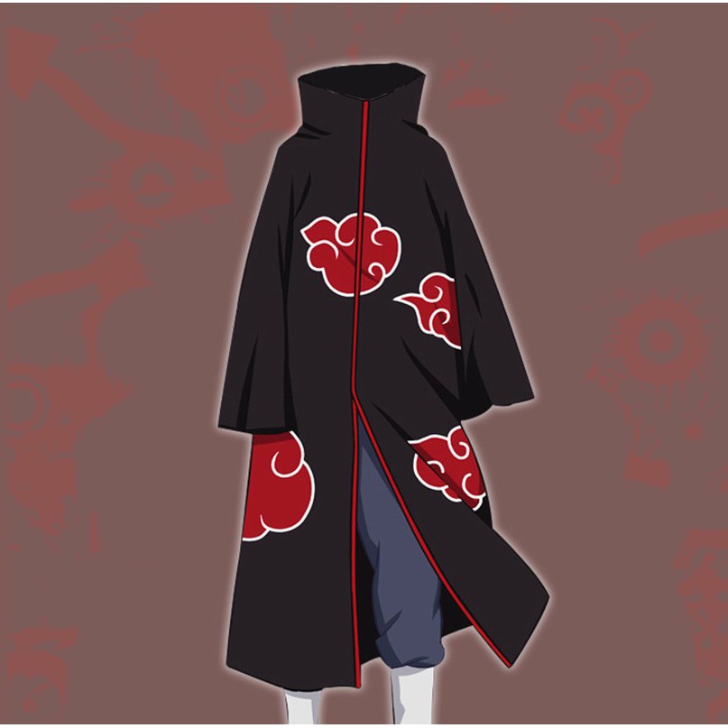 (CÓ SẴN) Áo khoác Akatsuki - Naruto , cosplay Itachi hóa trang anime Naruto