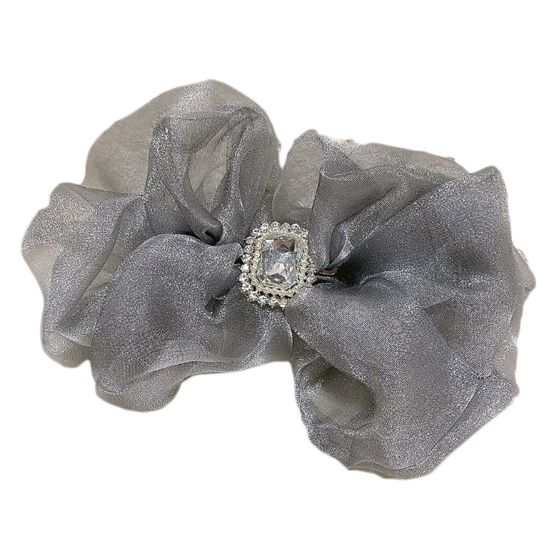 Kẹp Tóc Hình Nơ Lớn Bằng Vải Organza Cỡ Lớn Thanh Lịch Cho Nữ