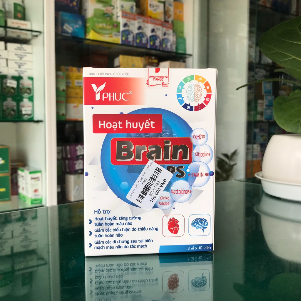 Hoạt huyết Brain hỗ trợ tăng cường lưu thông máu, giúp hoạt huyết