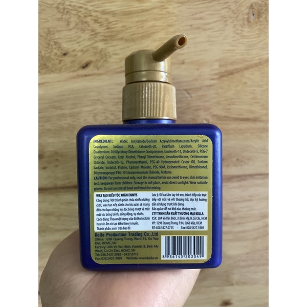 Wax tạo kiểu tóc xoăn Enmys 250ml, hàng chuẩn công ty date xa