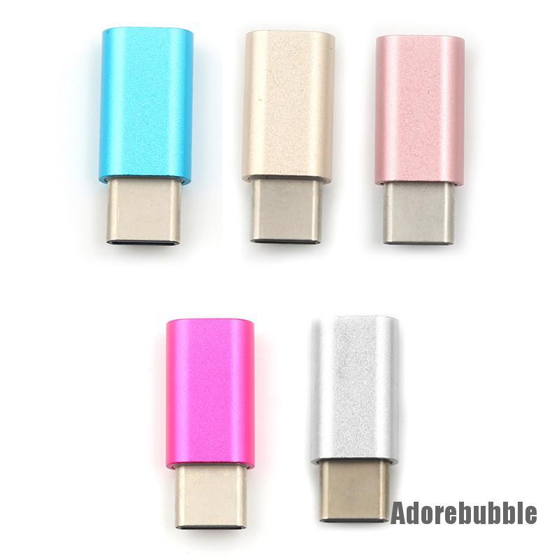 [adorebubble 0528] USB 3.1 Type C OTG Adapter Micro USB to Type-C Phone Converter