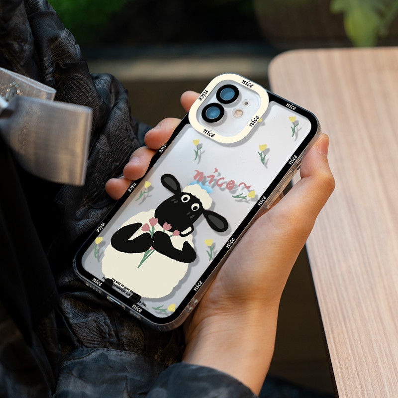 Ốp Điện Thoại Hình Cừu Shaun the Sheep Cho IPhone11 12Pro 12Promax 12mini 11PRO 11PROMAX 13 13PRO 13PROMAX Xs Max XR 7 8 Plus