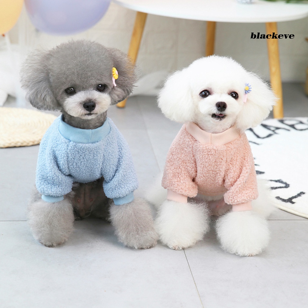 Áo nỉ cổ tròn chất liệu dày dặn giữ ấm thân thiện với làn da dành cho cún cưng với thiết kế xinh xắn