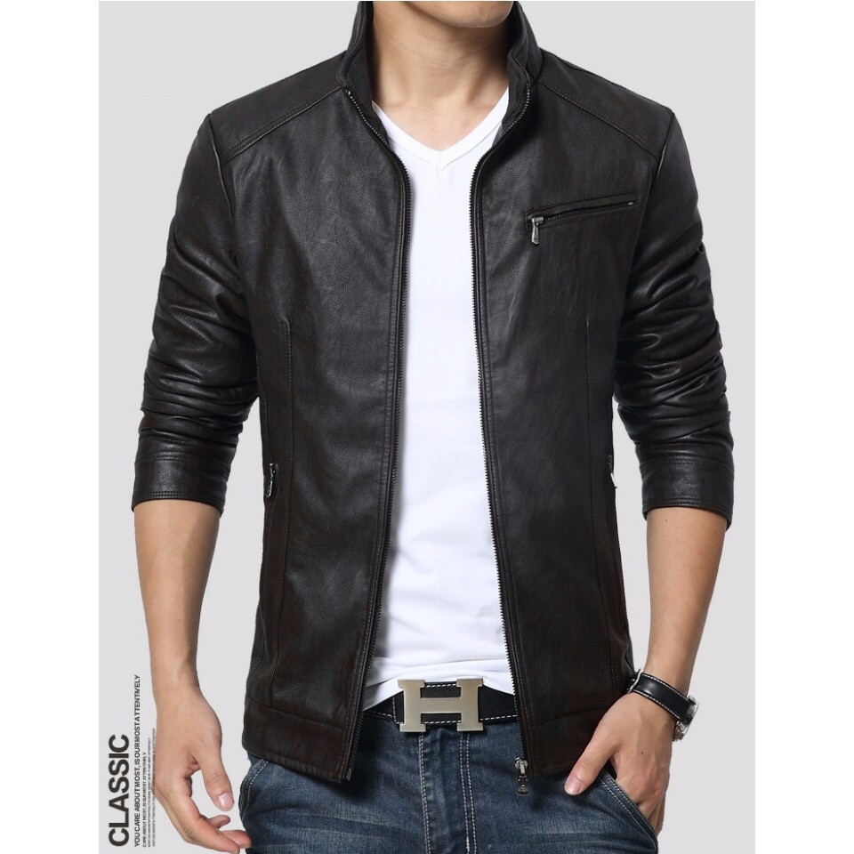 ÁO KHOÁC DA NAM HÀN CAO CẤP