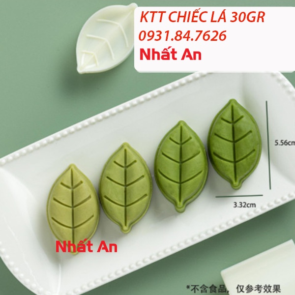 Khuôn trung thu lò xo hình chiếc lá 30gr